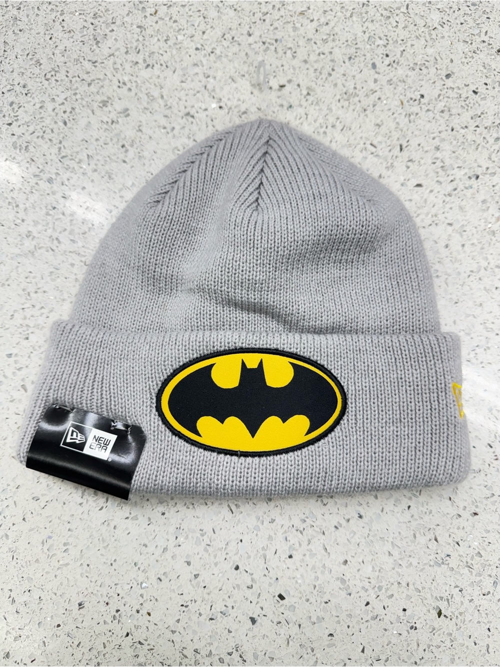 New Era Gray Batman Emblem Beanie